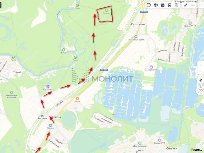 земельный участок под коммерческое использование в городском округе Бор Нижегородской области